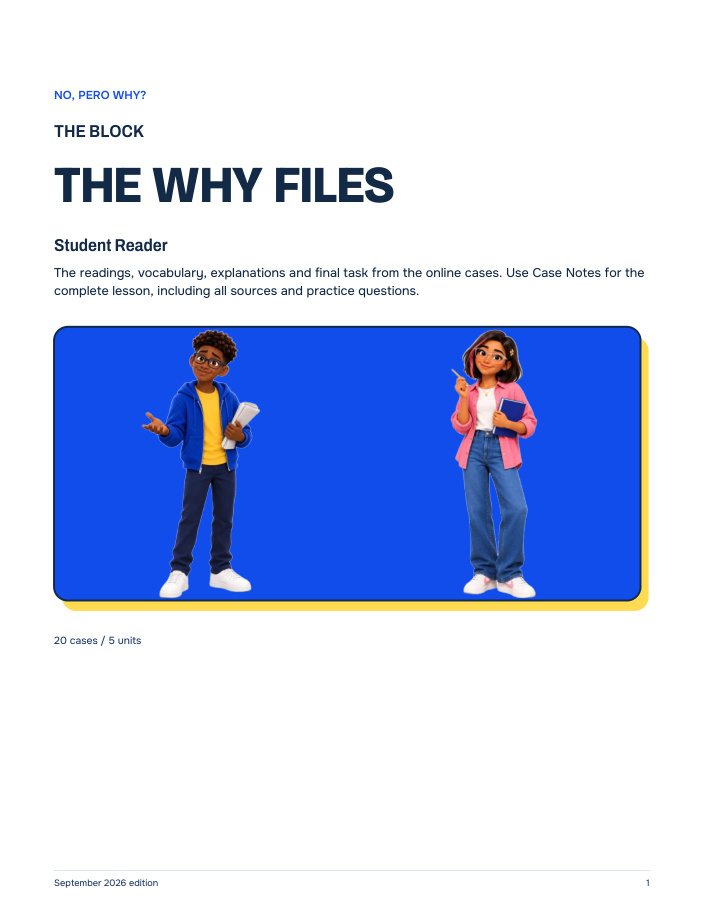 The Why Files, The Block Student Reader cover.