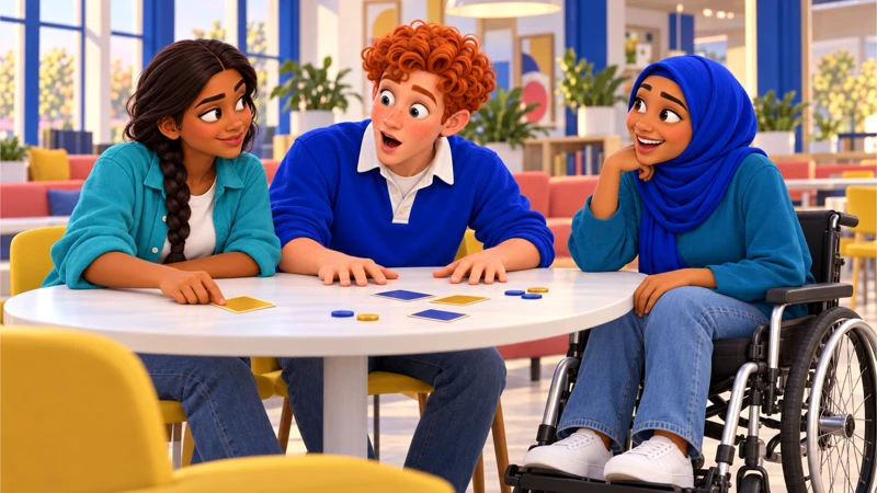 Anika, Dec and Sami react to a round of their tabletop game.